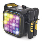 VTech Karaoke Light Party | Portable Bluetooth® Speaker with 2 Wireless Microphones | Pixel Art Lights, Built-In Games & Voice Effects | Kids Karaoke & Party Speaker