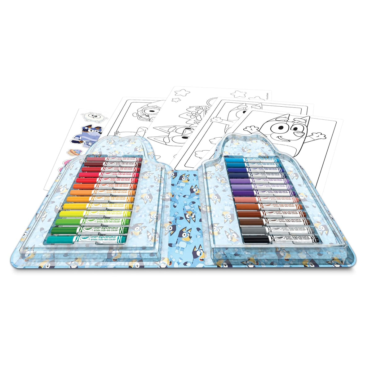 CRAYOLA - Case with Colours & Stickers Pokémon, Felt Pen Set, Colouring Pages, Stickers, 45 Pieces, Creative Gift for Children from 5 Years