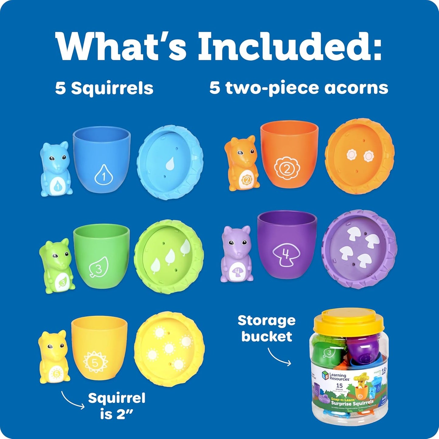 LR -SNAP-N-LEARN™ SURPRISE SQUIRRELS