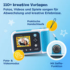VTech - KidiZoom PrintCam | Digital Camera For Children | Electronic Toy Camera, Click & Print | Photos & Video For Kids Aged 3, 4, 5, 6, 7, 9 Years Old - Blue