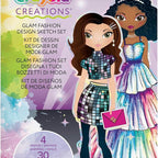 Crayola Creations Glam Fashion Set – 30-Page Drawing & Activity Kit with Stencils and Stickers | Create Your Own Fashion Collection | Creative Art Set for Girls Ages 8+