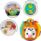 VTech Animal Discoveries Ball – Interactive Learning Toy for Babies | Light-Up Musical Activity Ball with Sounds, Textures & Shapes | Develops Motor Skills, Colors & Animal Recognition