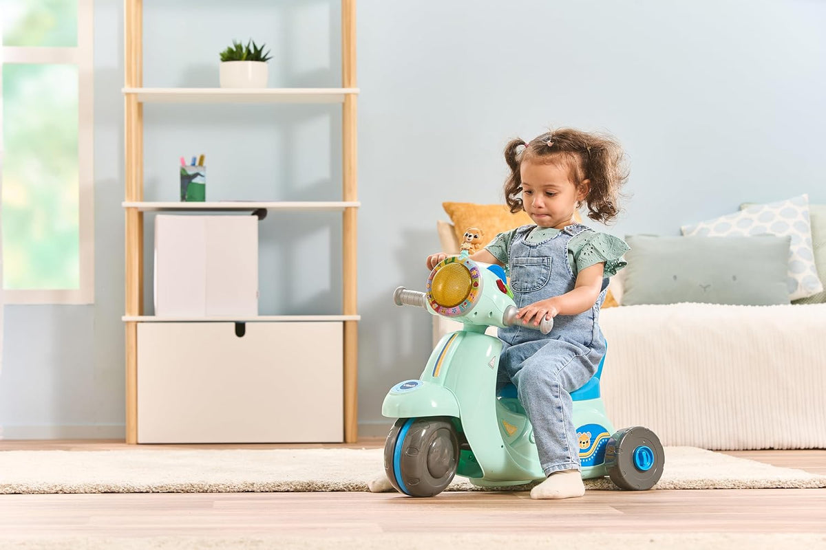 Vtech - 2-IN-1 Ride & Balance Scooter - Multicolour | Easily transforms from trike to balance bike. Interactive headlights and roller maps | Suitable ages 12m + up