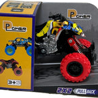D-Power - Pullback Stunt Doodle Motorcycle, Red | No Batteries Needed, Fun for All Ages | 3+