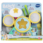 VTech Bluey Hooray Drum Set with Light-Up Pads, Music & Rhythm Games (Ages 3+)