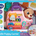 VTech Baby Cutie Puppy Carrier – Interactive Role-Play Toy with 6 Accessories, Light-Up Buttons, Music & Phrases | for Babies 9–24 Months+