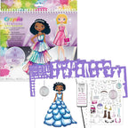 CRAYOLA Creations Glam Fashion Set, Create Your Own Fashion Collection, Drawing Set with Stencils and Stickers, Creative Activity for Girls, from 8 Years