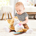 VTech Calming Purrs Kitten – Soft & Snuggly Interactive Baby Toy with Gentle Motions, Soothing Lights, 15 Melodies, White Noise & Timer Options for Infants 0M+