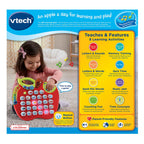 VTech - ABC Learning Apple | Excellent Toddler Toy for Kids 2+ Years, Toddler Tablet with A-to-Z Alphabet and Time | 8 Learning Modes, Multiple Tunes | Red