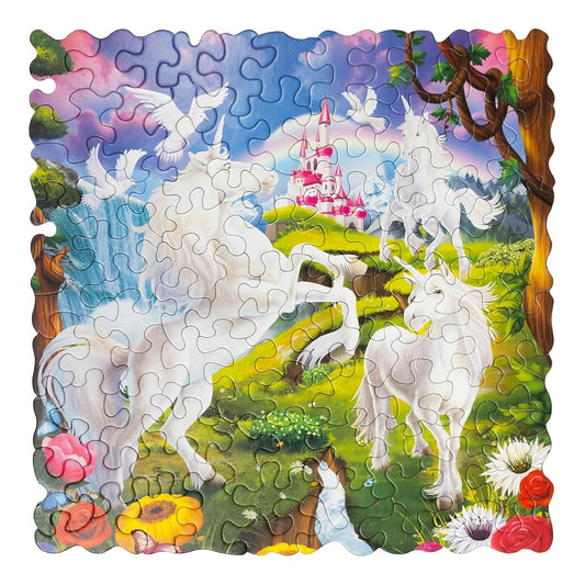Unikplay - Mini Jigsaw Puzzle Tube – Unicorn | 30-Piece Unicorn Puzzle for Kids | Unique Shaped Pieces | Travel-Friendly Educational Toy | Ages 3+