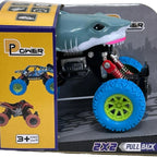 D-Power - PullBack Crazy Shark Truck | No Batteries Needed, Fun for All Ages | 3+
