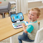 VTech Toddler Tech Laptop, Interactive Educational Computer Toy, 20 Games for Pre-School Children, Learn Alphabet, Letters, Shapes, Numbers, Music & French, Kids Age 2, 3, 4 + Years, English Version