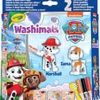 CRAYOLA - Washimals Paw Patrol Activity Set with 2 Puppies, 3 Washable Felt Tip Pens and Brush, Game and Gift for Children, from 3 Years