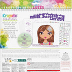 Crayola - Creations Make-up Sketch Portfolio | Trendy makeup and hairstyle tests and always find new fashion combinations | Perfect as a gift for children | Suitable for kids ages 8 years and up