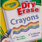 8 Ct. Dry-Erase Crayons, Large Size