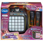 VTech Karaoke Light Party | Portable Bluetooth® Speaker with 2 Wireless Microphones | Pixel Art Lights, Built-In Games & Voice Effects | Kids Karaoke & Party Speaker