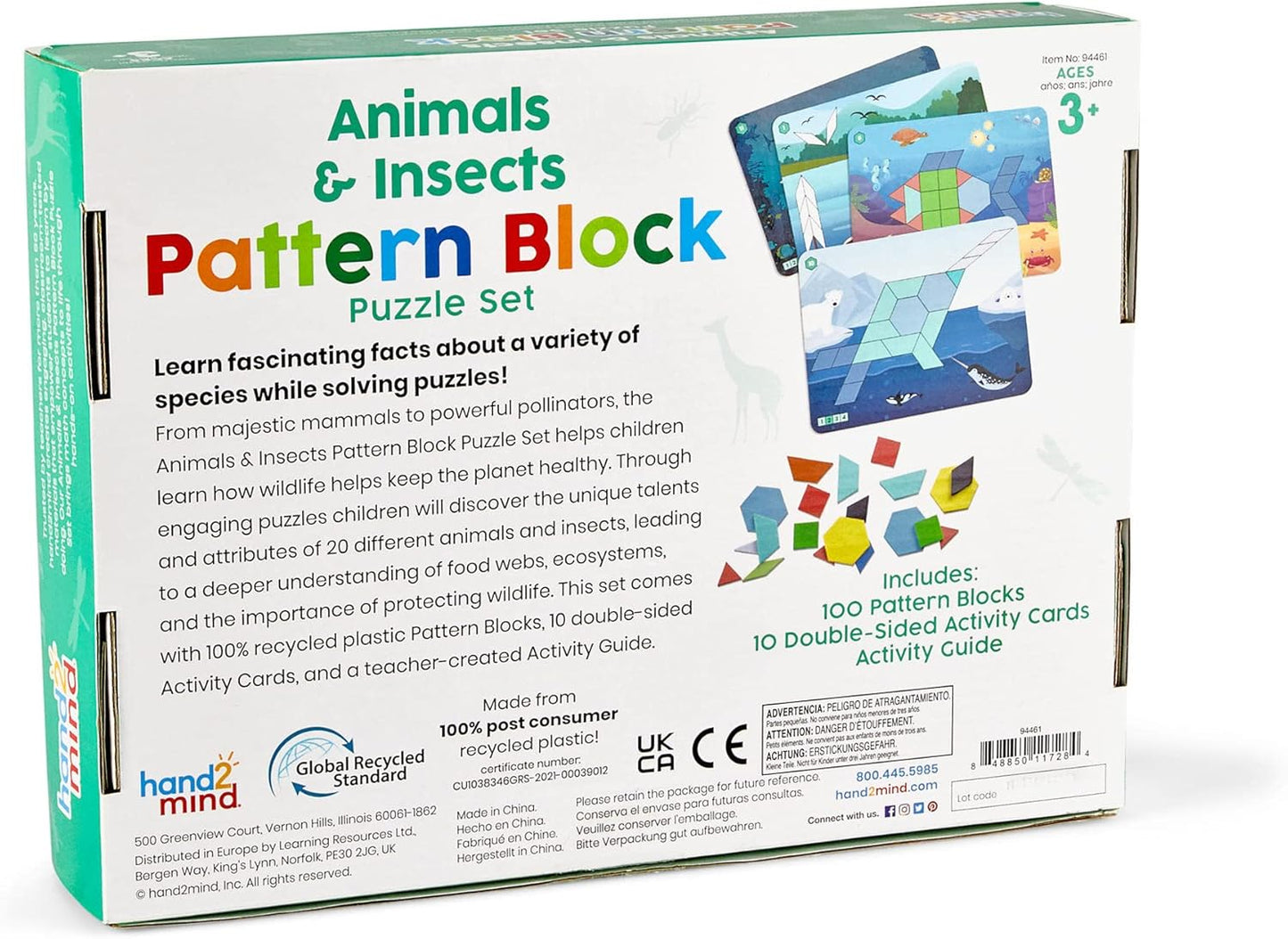 Animals & Insects Pattern Block Puzzle Set
