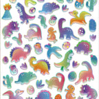 Avenir - Puffy Sticker Dino Multicolor |  activity for kids | Perfect work of art to keep for room decoration or to give as a gift | ages 3+
