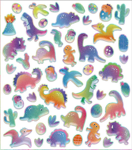 Avenir - Puffy Sticker Dino Multicolor |  activity for kids | Perfect work of art to keep for room decoration or to give as a gift | ages 3+