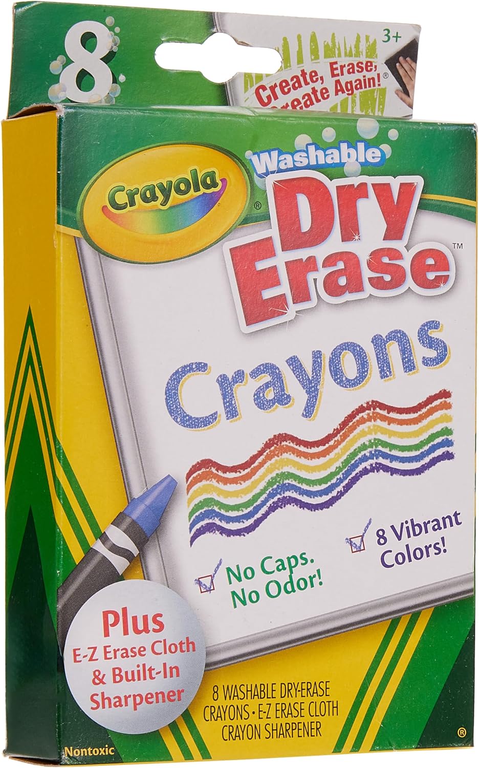 8 Ct. Dry-Erase Crayons, Large Size