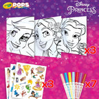 Crayola - POPS 3D Activities Set Colouring and Creating 3D Pictures | Creative Activity and Gift for Children, Theme Disney Princess, | Ideal for gift ages from 6 Years