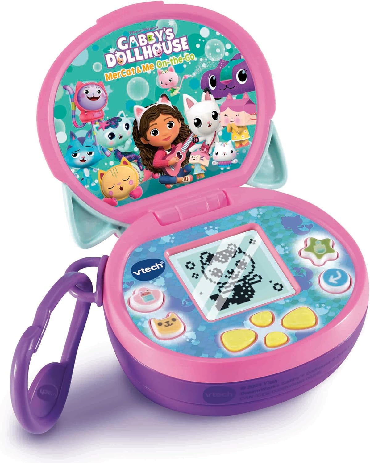 Vtech - Gabby's Dollhouse MerCat & Me On-the-Go - Multicolor | Swim into some fun learning with MerCat, Gabby and the Gabby Cats with the MerCat & Me On The Go.| suitable ages 3 + up