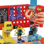 VTech My Busy Workbench, Interactive Toddler Toy, Pretend Play Tools, 100+ Pieces, Lights, Music & Sounds, Kids Gifts 3, 4, 5 + Years, English Version
