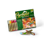 Crayola Portfolio Series Oil Pastels – 12 Assorted Water-Soluble Colours for Wet or Dry Use | Creamy Blendable Pastels for Artists & Kids | Safe, Non-Toxic Art Supplies