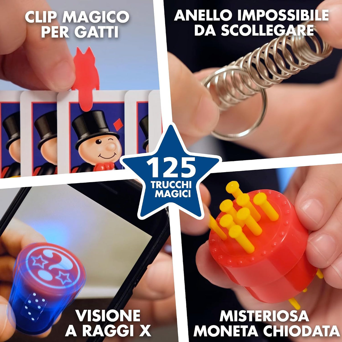 Marvin’s Magic Deluxe Edition – 225 Amazing Magic Tricks Set for Kids, Complete Magician Kit with Props, Cards & Video Instructions
