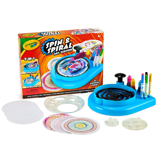 Crayola Spin & Spiral Art Station, Spin Art Machine, Arts & Crafts for Kids Ages 6+