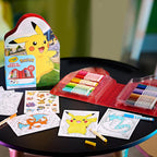 CRAYOLA - Case with Colours & Stickers Pokémon, Felt Pen Set, Colouring Pages, Stickers, 45 Pieces, Creative Gift for Children from 5 Years
