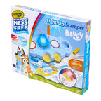 Crayola Color Wonder Mess Free Light-Up Stamper Bluey Set – 10 Stamps, 3 Ink Pads, 18 Activity Pages & Markers | No-Mess Coloring Kit with Light-Up Stamper | Safe, Non-Toxic Gift for Kids Ages 3+