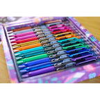 Crayola Gel Ink Pen Marker Set, 14 Matte & Glitter Pens, Gel Pens for Coloring, Fine Point, Gift for Kids & Teens, Ages 4+