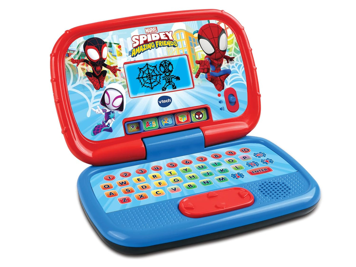 Vtech - Spidey & His Amazing friends Spidey Learning Laptop - Multicolour | Enjoy logic, memory, and creative games with the VTech® | Suitable for ages 3 + up
