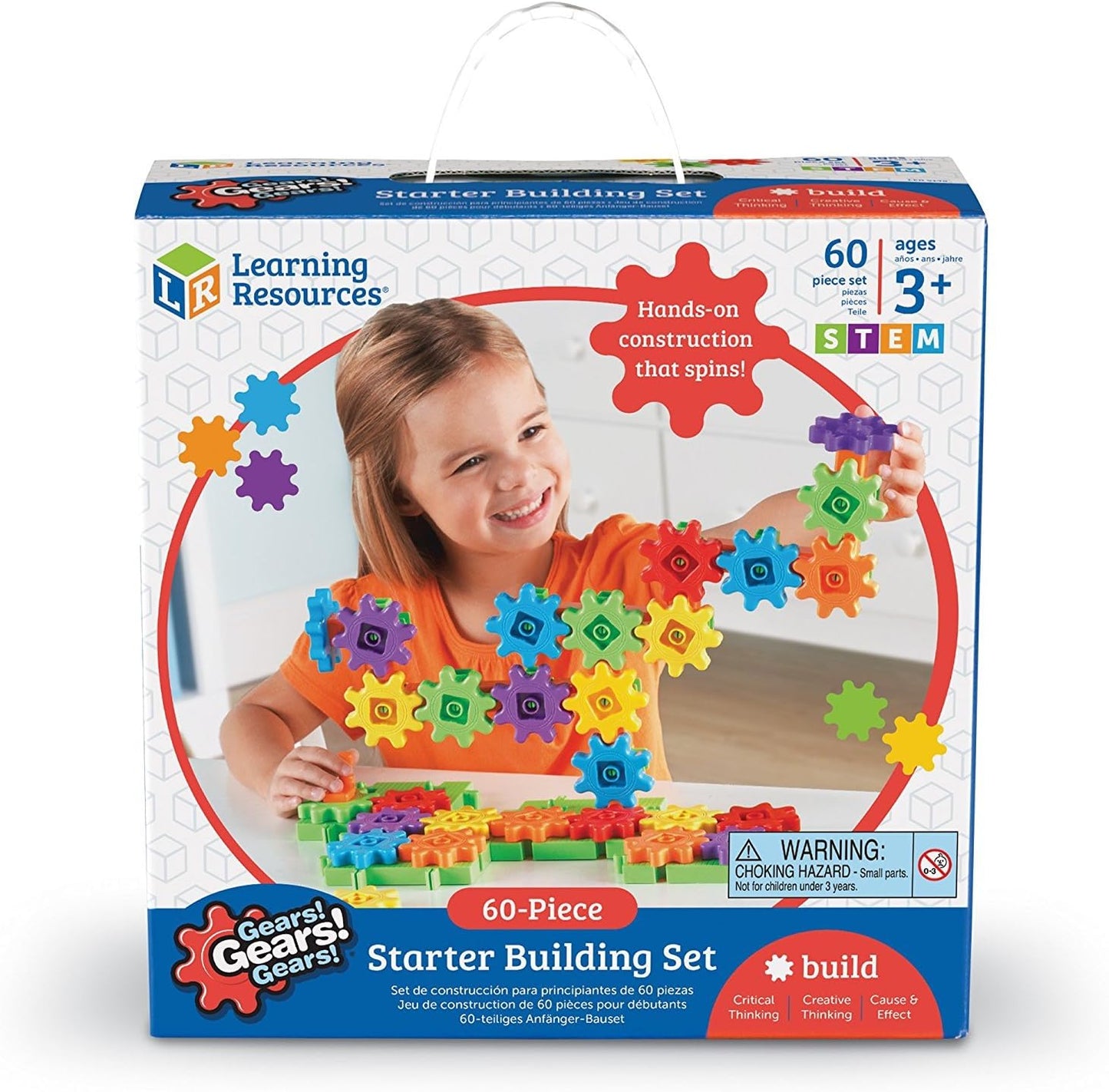LR-GEARS! GEARS! GEARS! NEW COLOURS 60 PC BUILDING SET