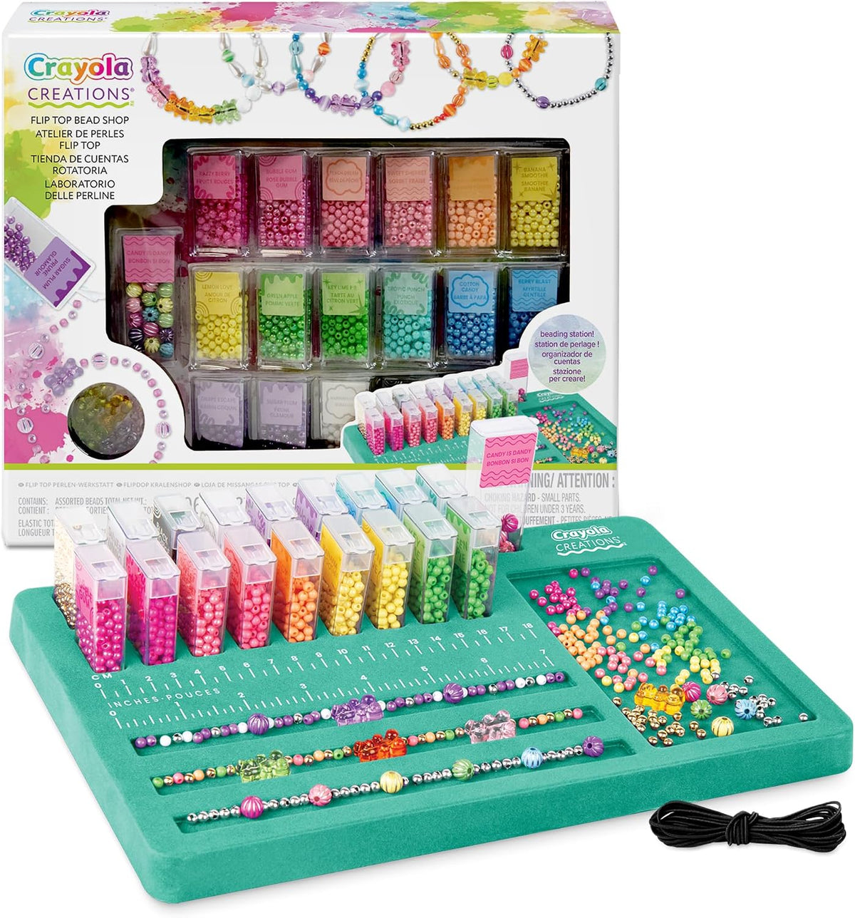 Crayola Creations Bead Laboratory Set – 2500-Piece Jewelry Making Kit for Girls | DIY Bracelet & Necklace Craft Set, Creative Gift for Kids Ages 8+