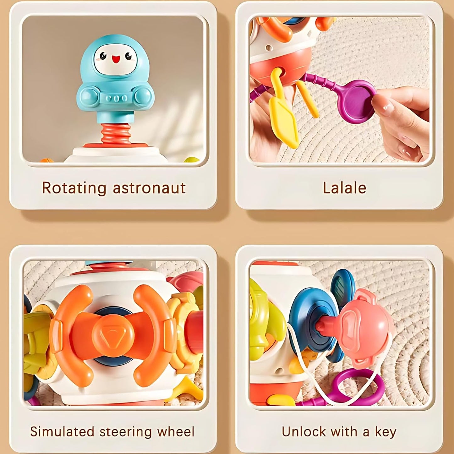 Baby Sensory & Montessori Toys – Developmental Teething, Fidget & Activity Toys for Infants & Toddlers, Fine Motor Skill & Learning Playsets Multiple Styles (TOY-005)