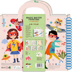 Avenir - Magic Water Painting, My Superheros Multicolour | Ideal for rainy days, indoor play, mess-free painting, travel and holidays |  Ideal for Ages 3+