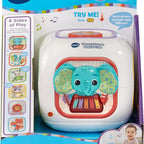 VTech Baby Sensory Sounds Musical Cube – Interactive Baby Toy with Nursery Rhymes, Classical Tunes & Textured Manipulatives | Teaches Animals & Instruments | For Ages 3–18 Months+