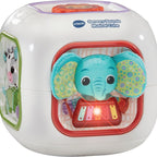 VTech Baby Sensory Sounds Musical Cube – Interactive Baby Toy with Nursery Rhymes, Classical Tunes & Textured Manipulatives | Teaches Animals & Instruments | For Ages 3–18 Months+