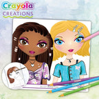 Crayola - Creations Make-up Sketch Portfolio | Trendy makeup and hairstyle tests and always find new fashion combinations | Perfect as a gift for children | Suitable for kids ages 8 years and up