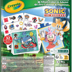 Crayola Sonic the Hedgehog Colouring Book with Stickers – 32 Fun Activity Pages & 4 Sticker Sheets | Kids Creative Colouring Set | Perfect Gift for Boys & Girls Ages 3+