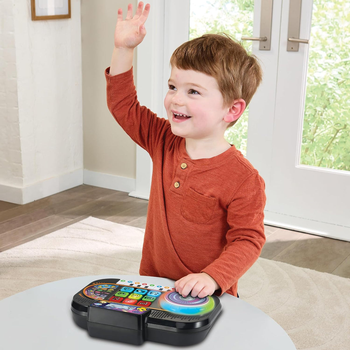 VTech Mix It Up DJ Mixer | Interactive Music Toy with Sounds, Games & Recording | Piano Keys, Turntable & Light Effects | Kids DJ Toy for Creative Play