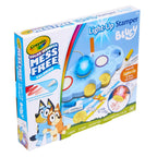 Crayola Color Wonder Mess Free Light-Up Stamper Bluey Set – 10 Stamps, 3 Ink Pads, 18 Activity Pages & Markers | No-Mess Coloring Kit with Light-Up Stamper | Safe, Non-Toxic Gift for Kids Ages 3+