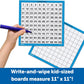 Learning Resources Laminated Hundred Boards, Dry Erase Counting Aid, Set of 10, Ages 5+, Multicolor, Model:LER0375 Multi color, 11" x 11", Multi-colour