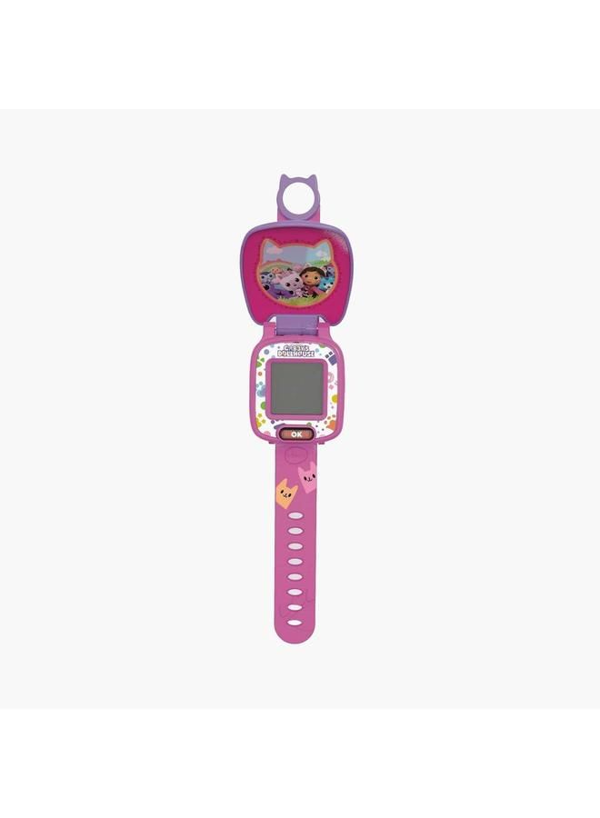 VTech - Gabby’s Dollhouse Time to Get Tiny Watch -  Multicolour | includes 10 digital clock faces featuring Gabby and her kitty friends, a stopwatch| Suitable ages 3 + up