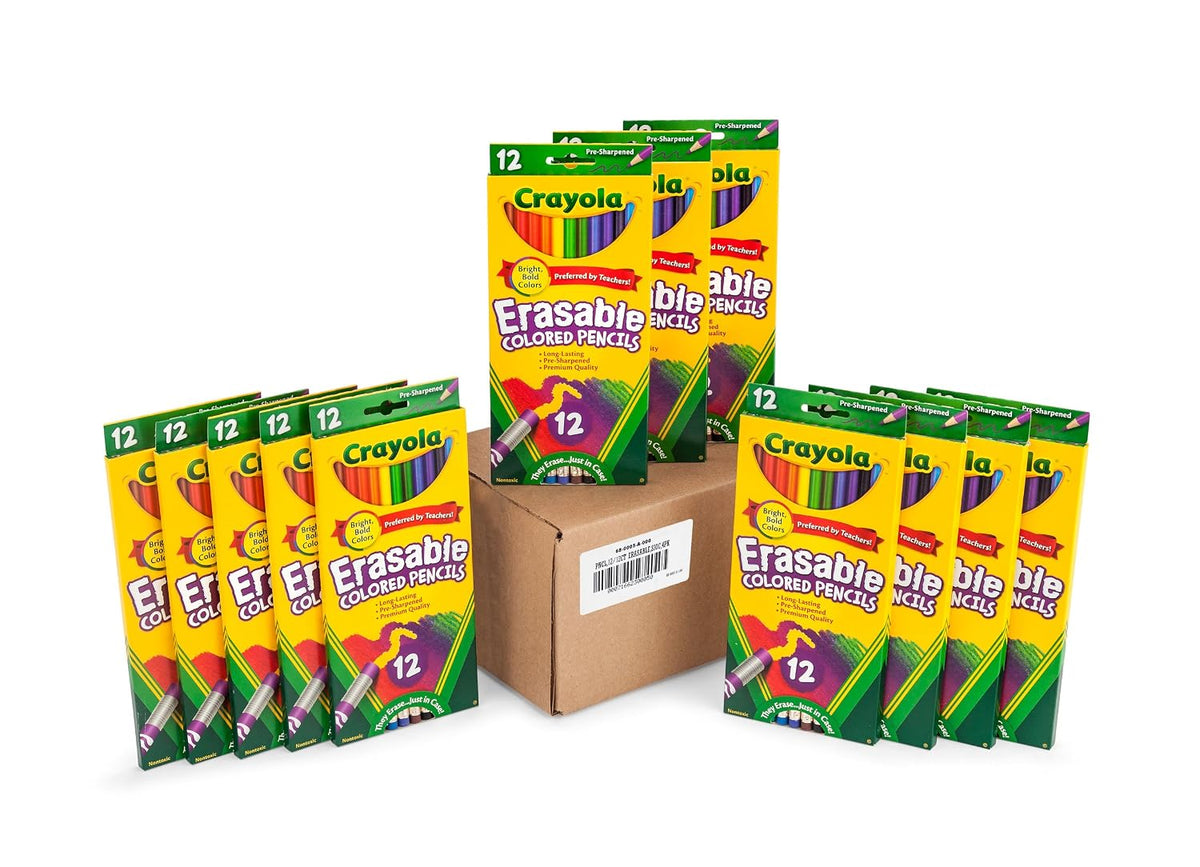 Crayola Erasable Colored Pencils, School & Art Supplies, Gift for Kids, 12 Count