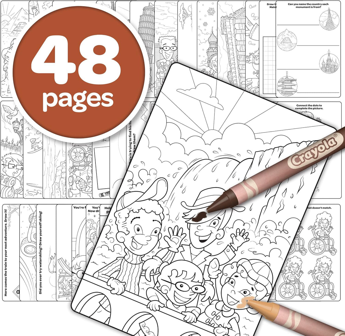 Crayola - Colors of the World Coloring Book, 48 Pages