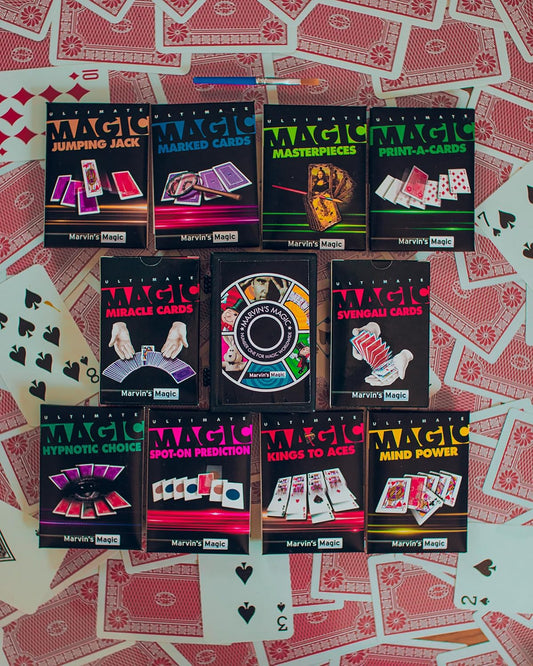 Marvin’s Magic Svengali Magic Cards – Classic Trick Deck with Illustrated Guide | Learn 20 Easy Card Magic Tricks for Kids & Beginners
