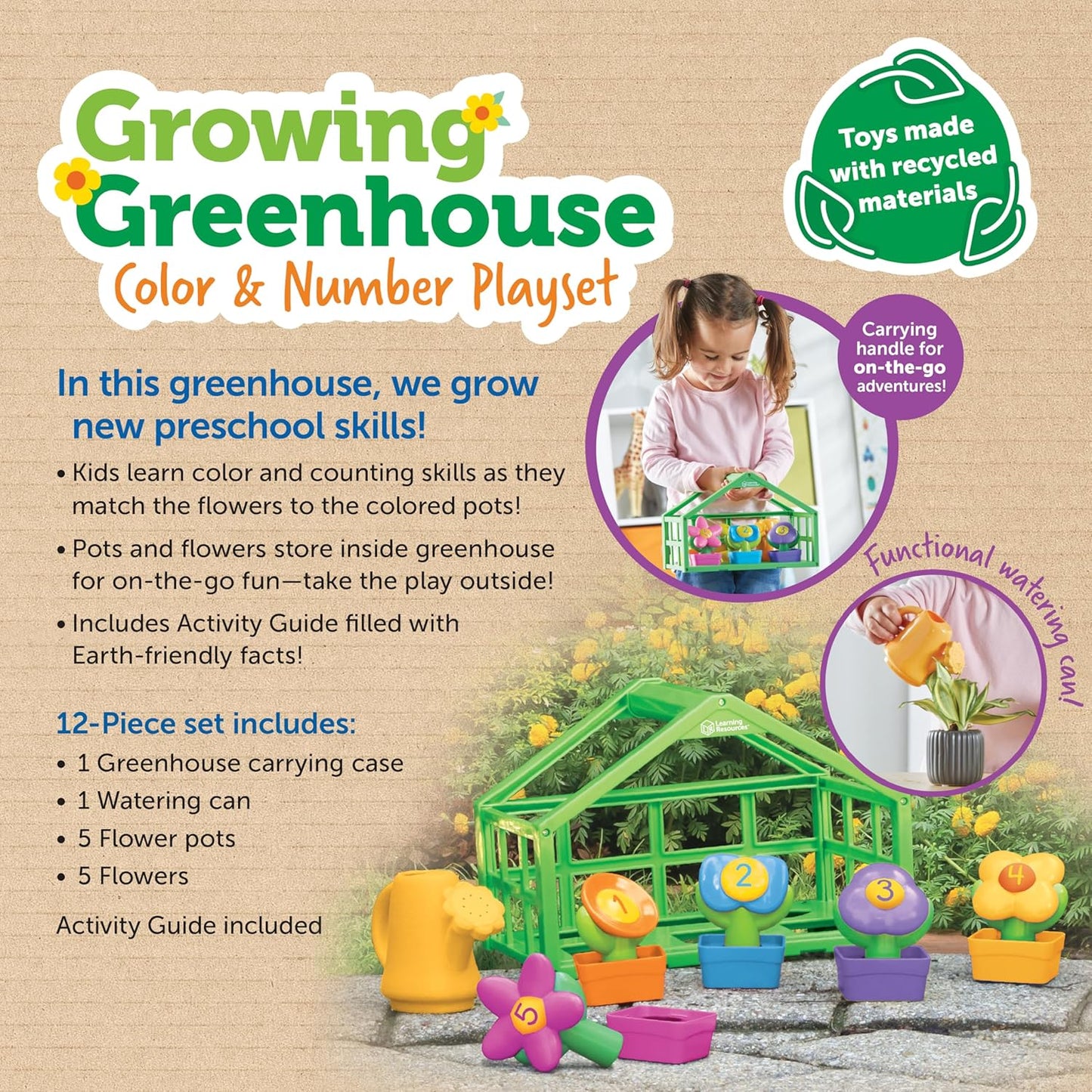 LR-Growing Greenhouse Colour & Number Playset